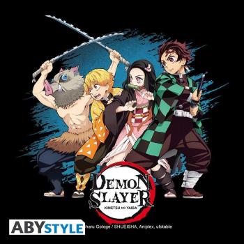 DEMON SLAYER - Messenger Bag  Diese Slayers Messenger Bag von ABYstyle bietet nicht nur Tanjiiro, Nezuko, Zenitsu und Inosuke den perfekte Weg, ihre Ausrüstung mitzubringen sonden auch Ihnen! Für alle Demon Slayer Fans und Abenteurer!